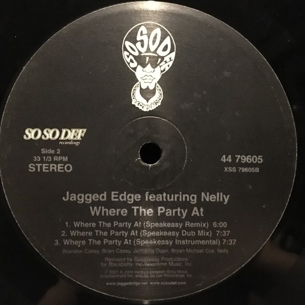 Jagged Edge Co-Starring Nelly/ Where The Party At_画像3