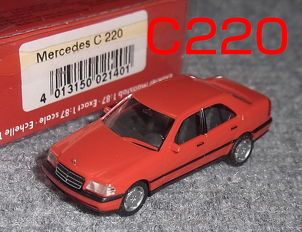 1/87 メルセデス ベンツ C220 (W202) レッド Mercedes Benz B_画像1