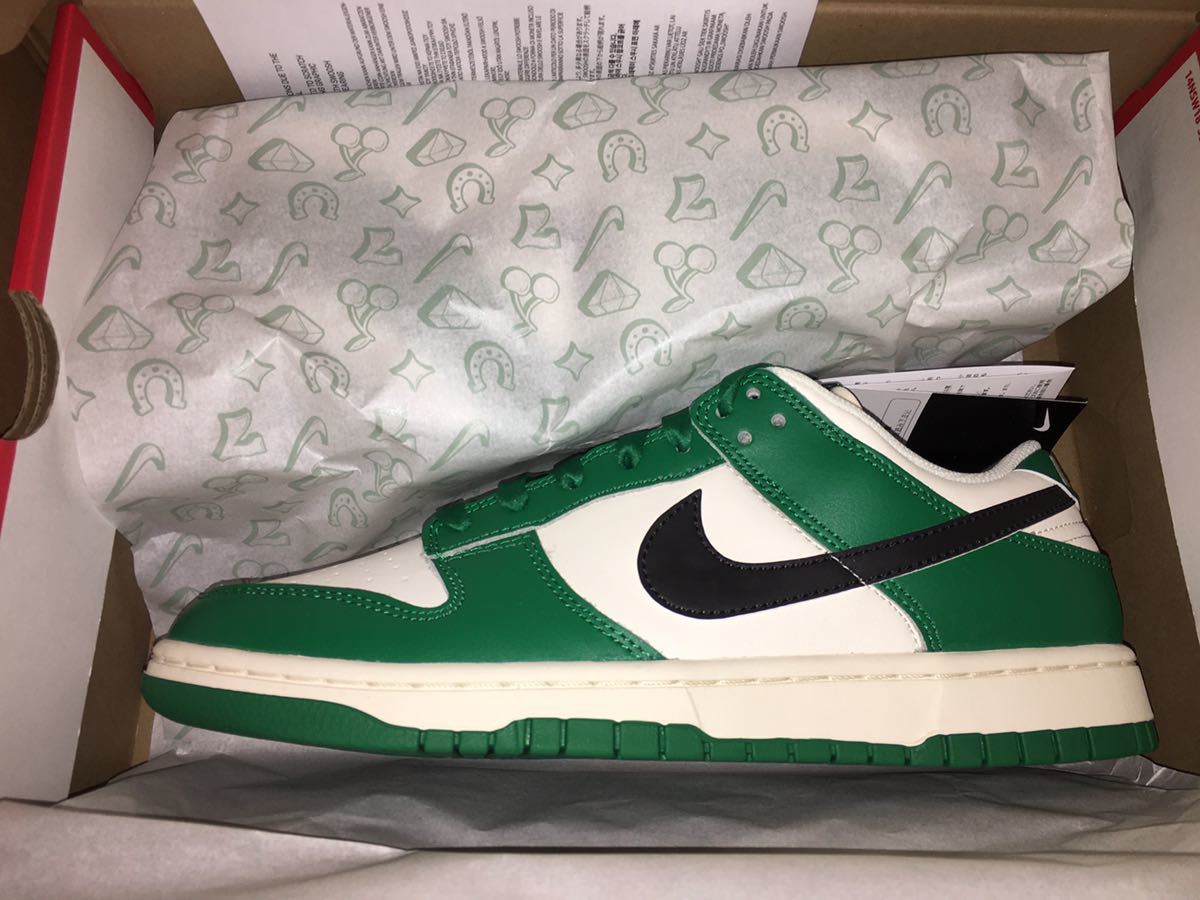 即決 27.5cm Nike Dunk Low SE Lottery Pale Ivory / Malachite ナイキ