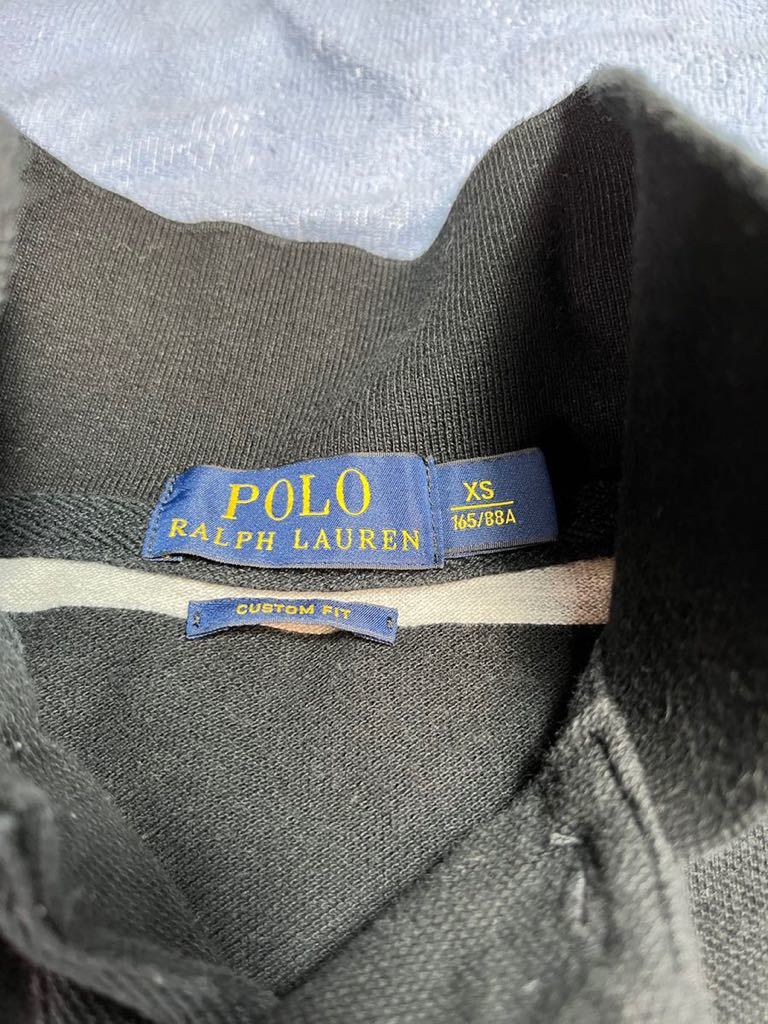  Ralph Lauren POLO RALPH LAUREN рубашка-поло US размер XS чёрный / серый окантовка рисунок 