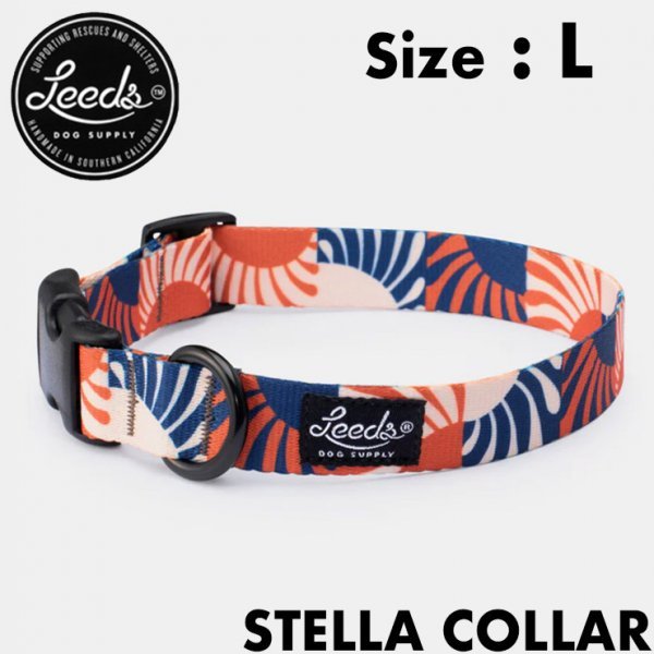 【送料無料】Leeds Dog Supply リーズドッグサプライ COLLOR 首輪 STELLA　 Lサイズ_画像1