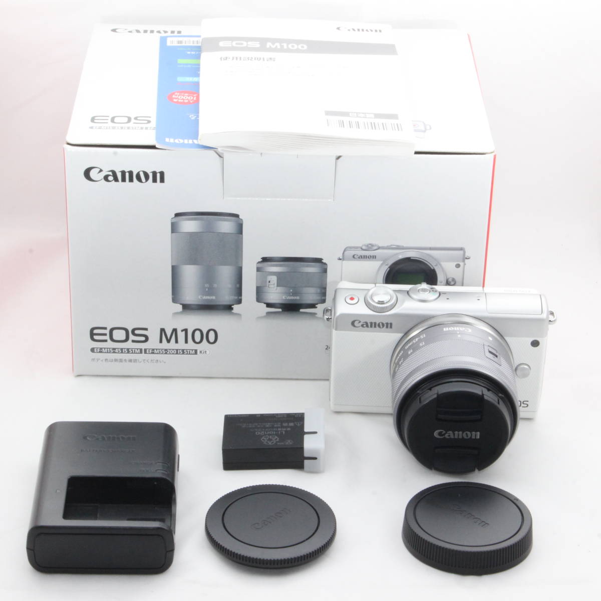 Canon ミラーレス一眼カメラ EOS M100 レンズキット ホワイト #2209011