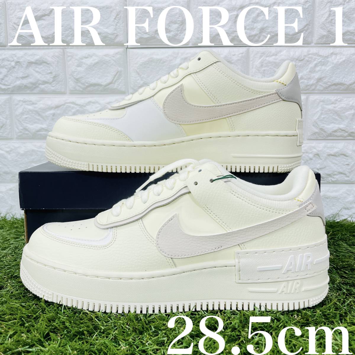 即決 ナイキ ウィメンズ エアフォース1 シャドウ ココナッツ NIKE WMNS AIR FORCE 1 SHADOW AF1 28.5cm 送料込み CU8591-102_画像1