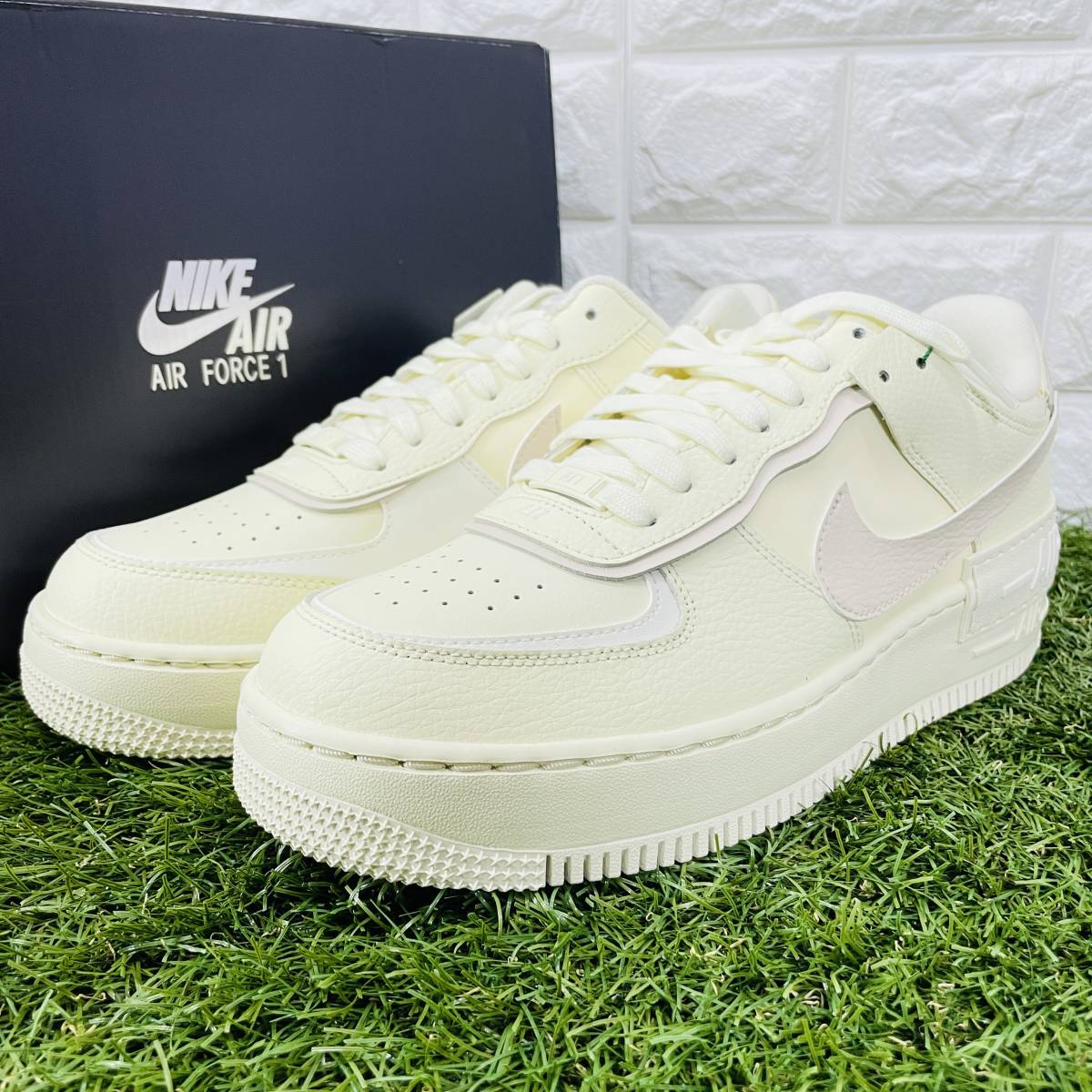 即決 ナイキ ウィメンズ エアフォース1 シャドウ ココナッツ NIKE WMNS AIR FORCE 1 SHADOW AF1 28.5cm 送料込み CU8591-102_画像6