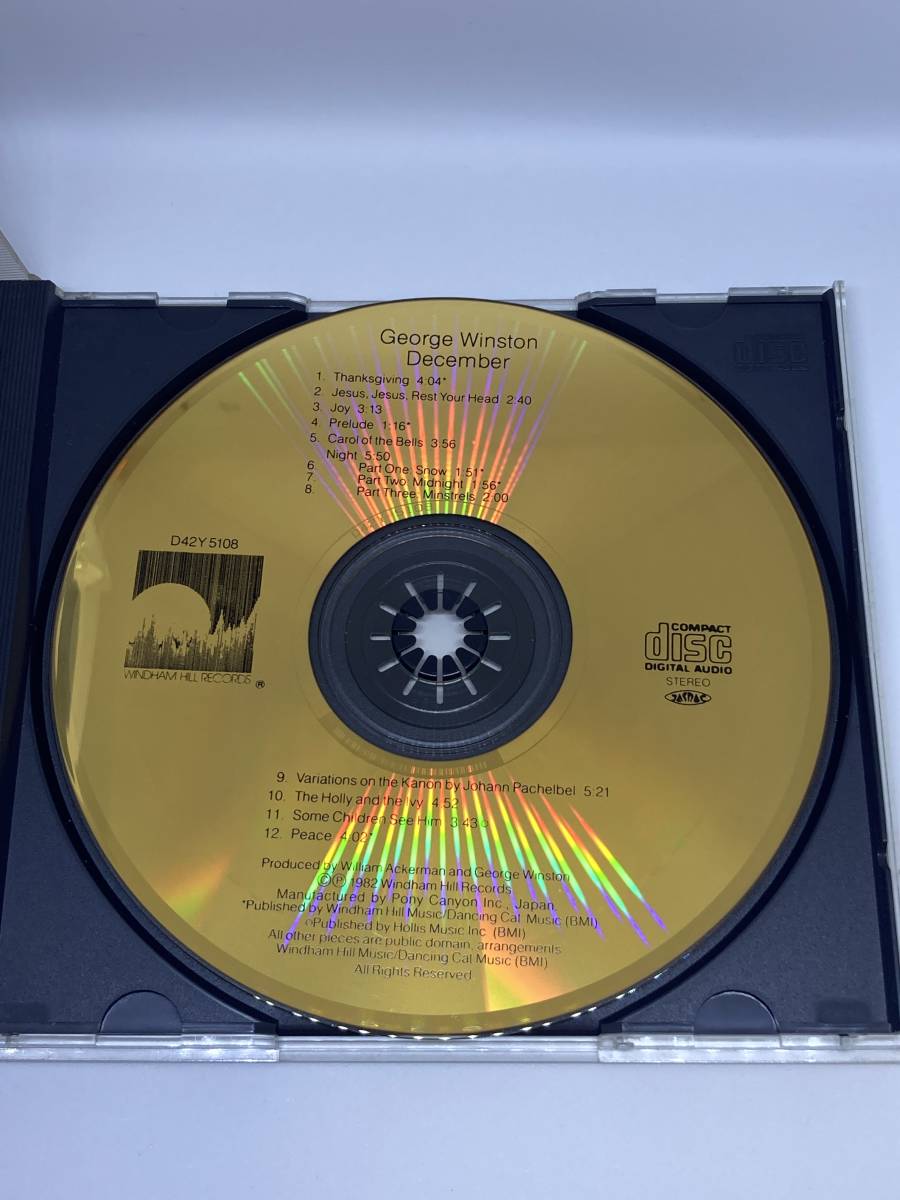 CD ジョージ・ウィンストン（GEORGE WINSTON）『ディセンバー（December）』限定盤 ゴールドCD/帯付/GOLD CDの画像3
