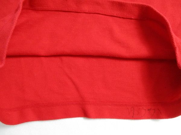 BE524[miki house* Miki House ] Logo up like long sleeve cut and sewn man woman . red 90?