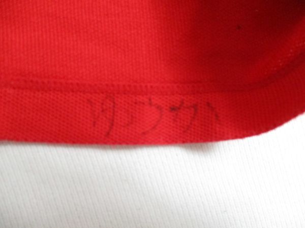 BE524[miki house* Miki House ] Logo up like long sleeve cut and sewn man woman . red 90?