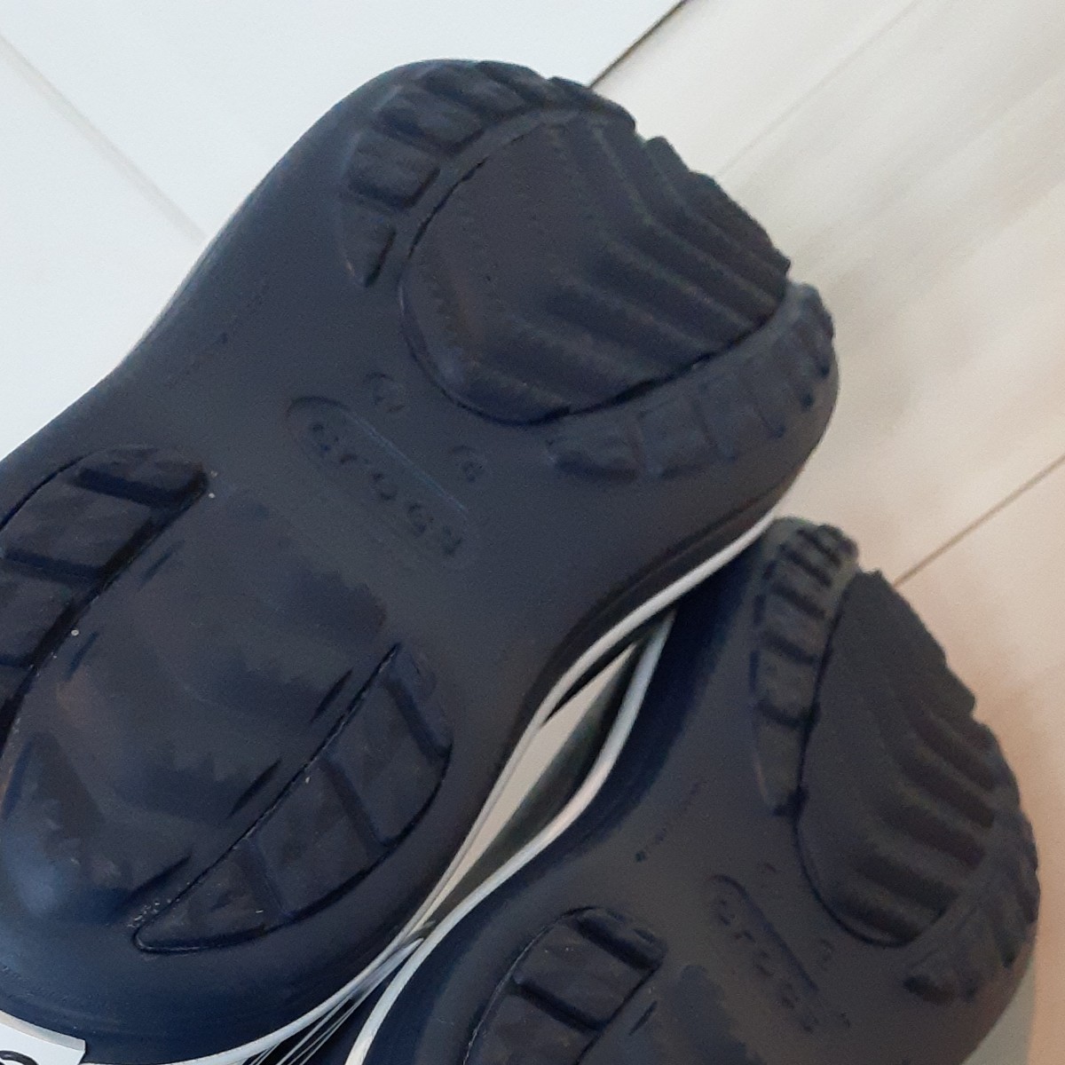 crocs レインブーツ 長靴 クロックス　ネイビー　22センチ　22cm