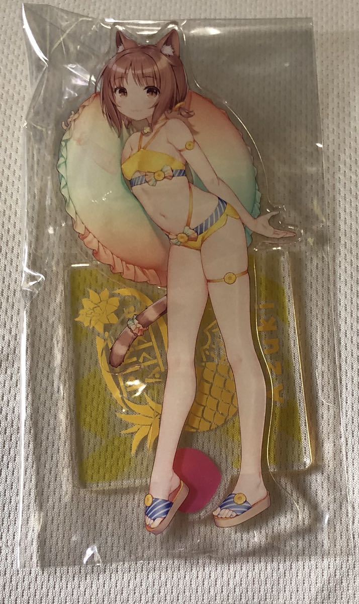 ネコぱら』 アクリルフィギュア アズキ スタンド 水着 コミケ C100
