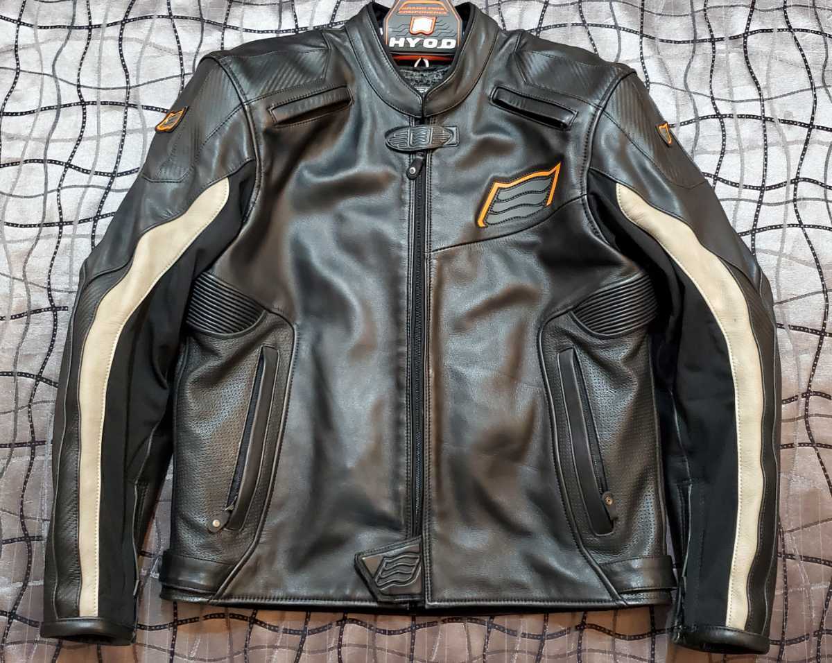 美品】HYOD レザージャケット LLサイズ 三点パッド インナー付き