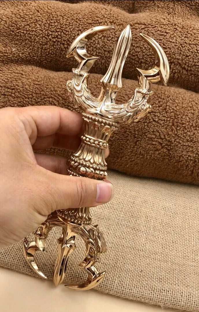 チベット密教法器 三鈷杵 金剛杵 真鍮製 vajra 仏教 23cm B | charcas