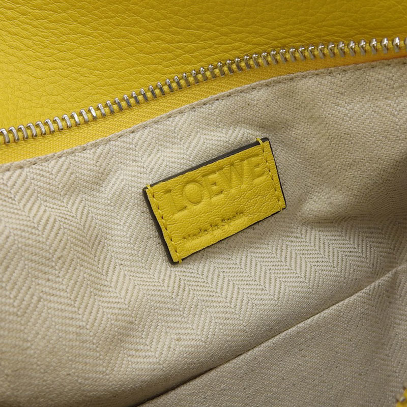 ロエベ LOEWE バムバッグスモール ボディバッグ ウエストバッグ レザー イエロー ボディバッグ B510P35X09 中古 新入荷 OB1170_画像6