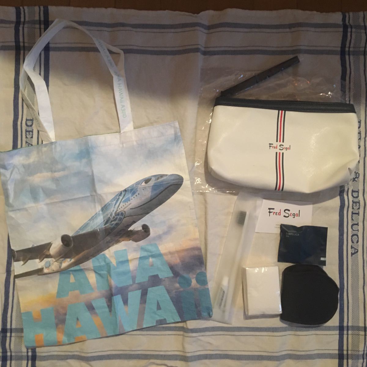 ANA business Class Hawaii ANA HAWAII A380 pouch tote bag 