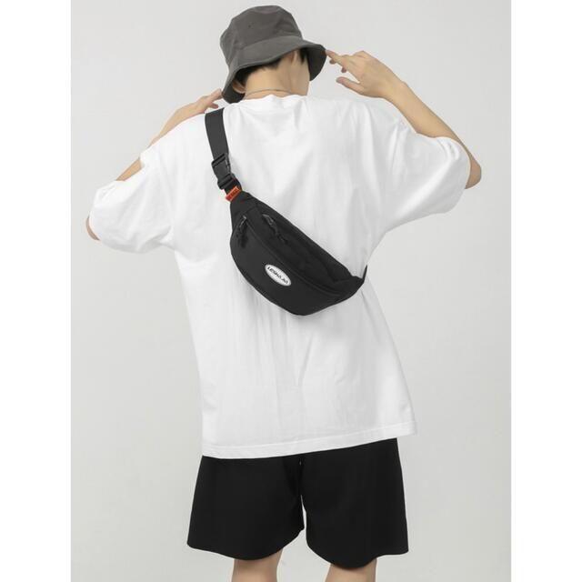  one Point Logo shoulder bag body bag belt bag black new goods 6