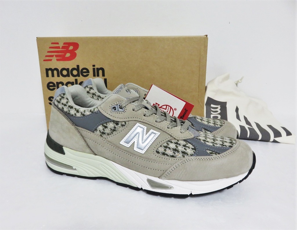 送料無料 新品 New Balance M991HT 8.5 HARRIS TWEED Made in UK ニューバランス ハリスツイード ウール ヌバック 26.5 M991 HT