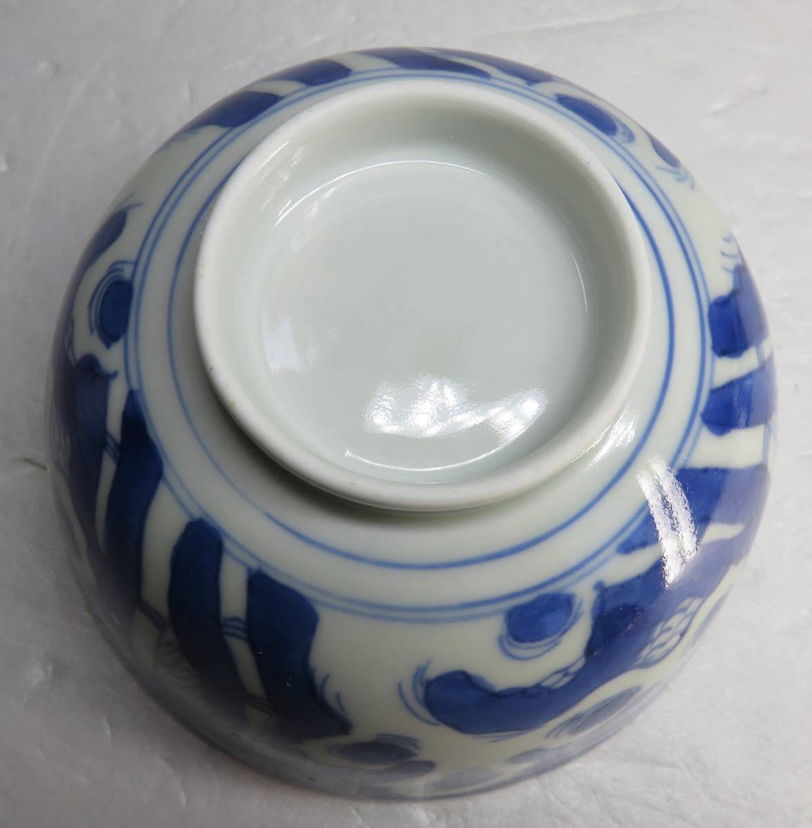 古伊万里　染付　蓋つき碗　１客　（その１）_画像4