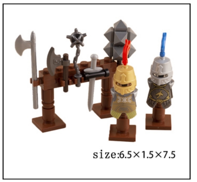 中世ヨーロッパ　LEGO互換　匿名配送　レゴ武器　誕生日プレゼント インテリア　鎧　プラモデル　お城シリーズ バレンタイン　ホワイトデー_画像2