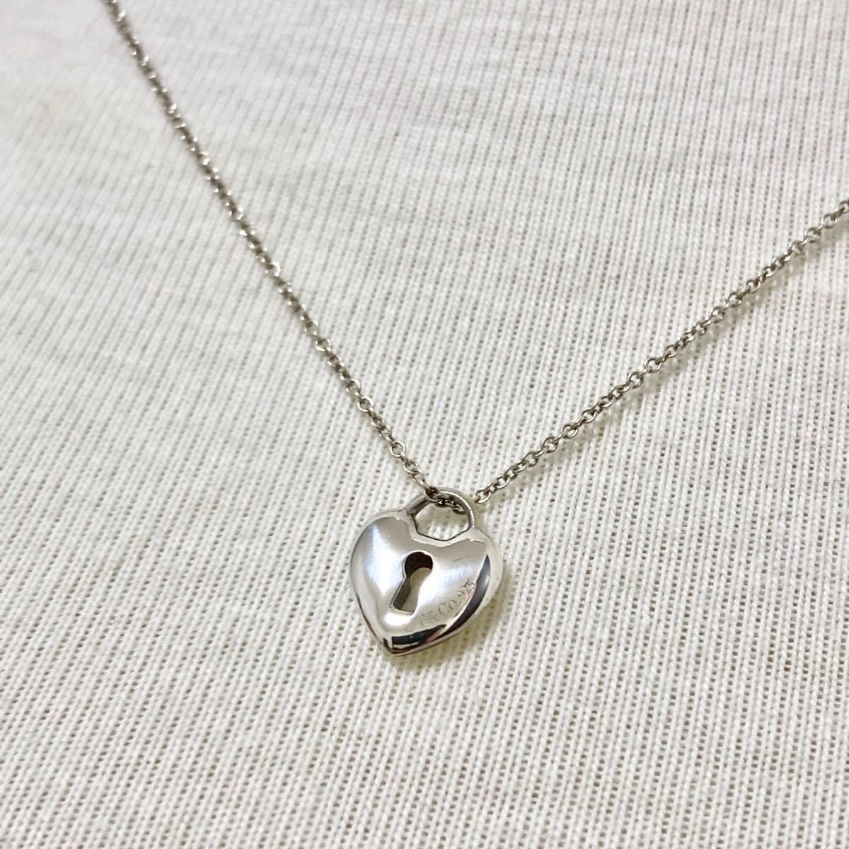 TIFFANY&Co ティファニー ハート 鍵穴 キーロック ネックレス TIFFANY&Co ティファニー ハート 鍵穴 キーロック ネックレス