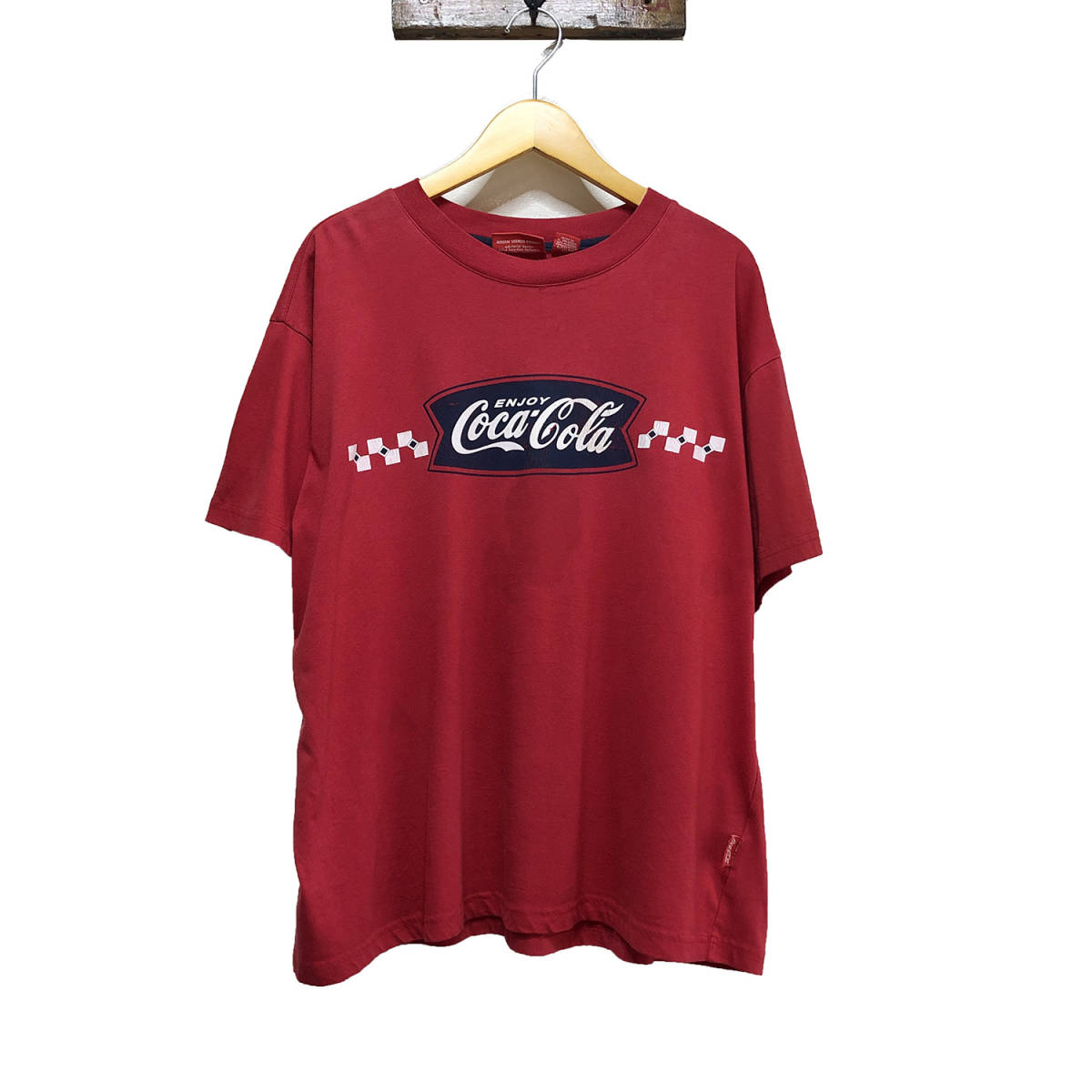 【980円スタート】USA 古着 半袖 Tシャツ コカ・コーラ 企業系 ロゴ プリント ストリート メンズXL オーバーサイズ 大きいサイズ BA0324_画像1