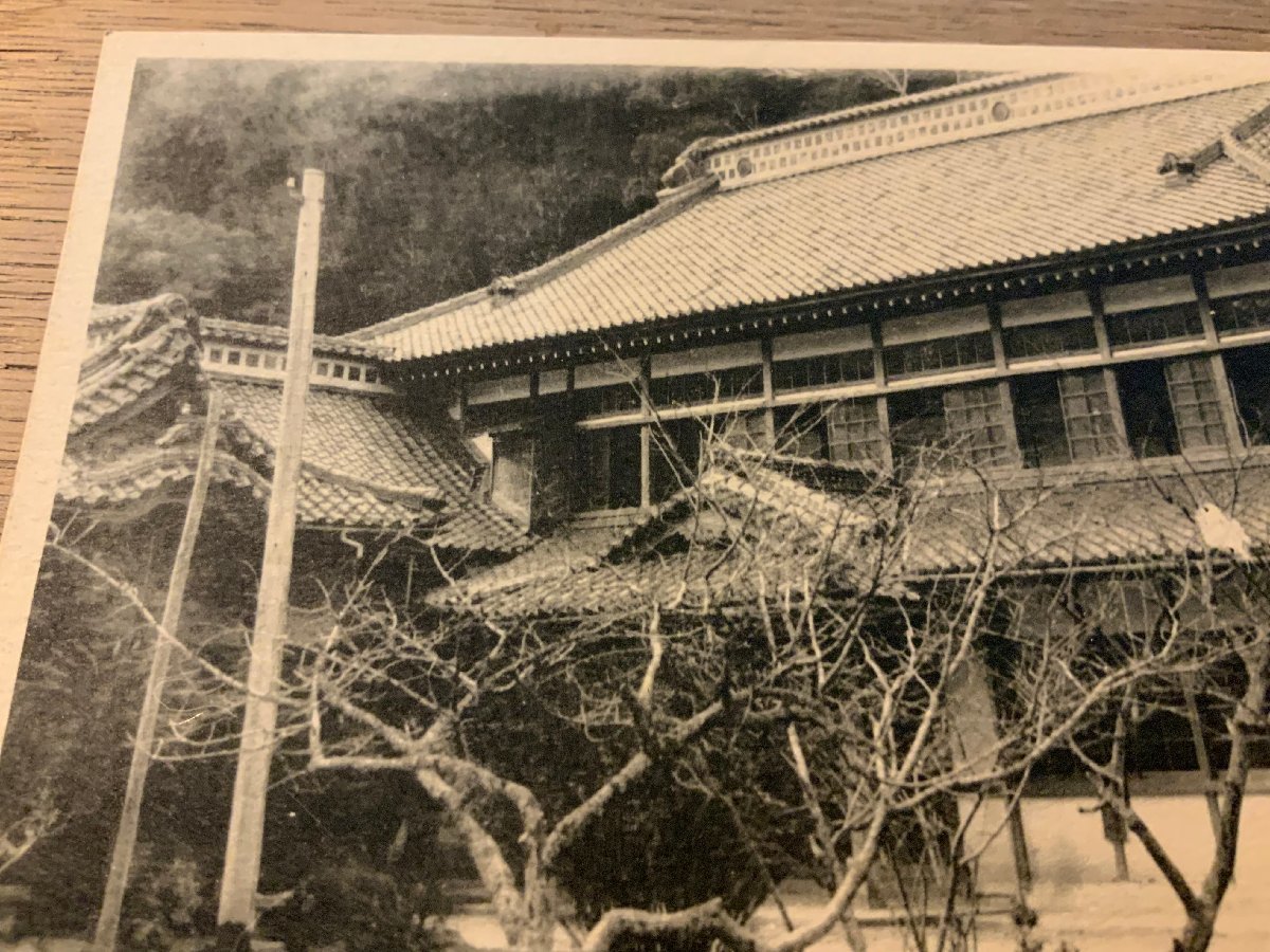 PP-6132 ■送料無料■ 千葉県 房州小湊 誕生寺客殿 庭 庭園 建物 建築物 神社 寺 宗教 印刷ミス 絵葉書 写真 古写真/くNAら_画像3