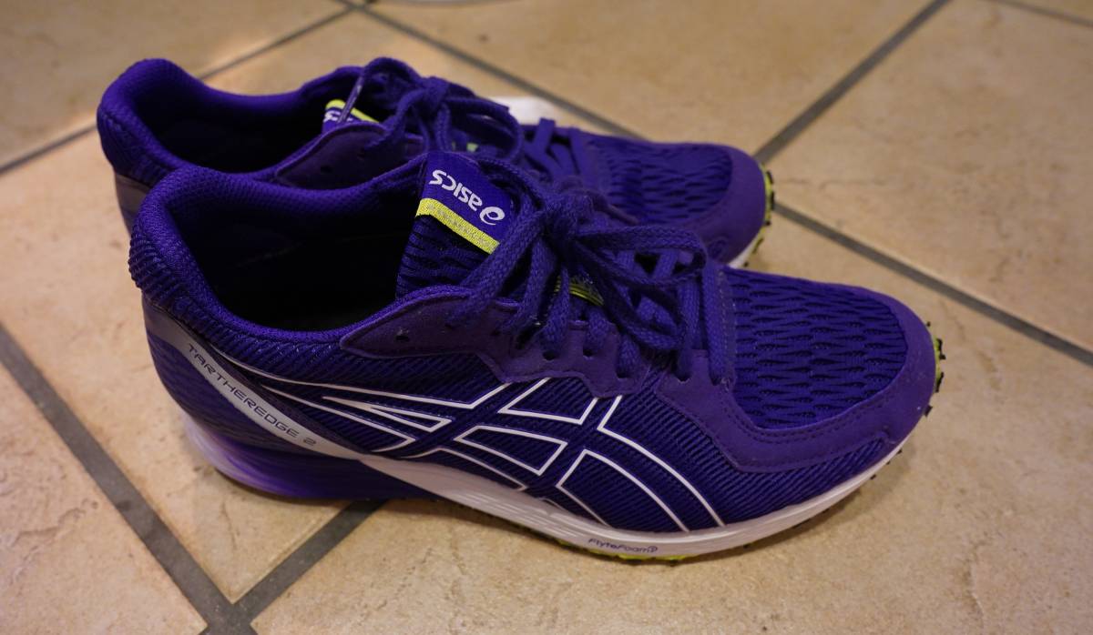 素敵な ASICS/アシックス ランニングシューズ 25.0 2 ターサーエッジ Spike Shoes