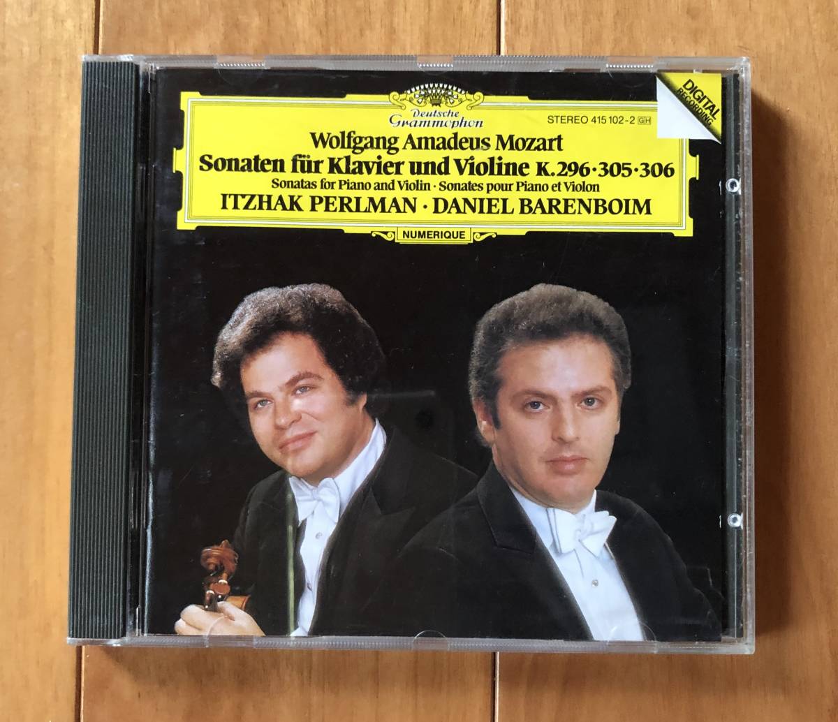 CD-Sep / 独 DG / Itzhak Perlman (vn) Daniel Barenboim (p) / MOZART_Sonata for Piano and Violin K.296, K.305, K.306_画像1