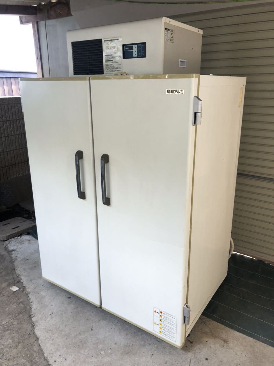 ★ 昭和アルミ プレハブ 米 玄米 野菜 冷蔵庫 冷却ユニット サンヨー PCU-TN015HR 動作確認済み★tano工 3