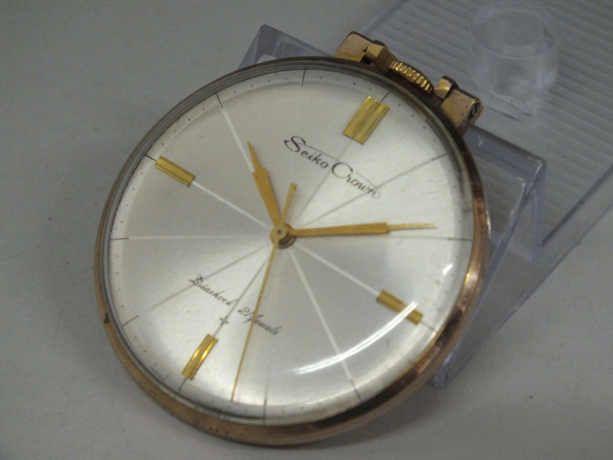 SEIKO CROWN/セイコー クラウン 17001 手巻き 21石 懐中時計 稼働品