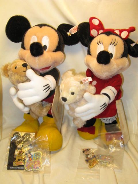 shu type /Steiff*WDW2006&2007 год ограничение *[ Mickey Mouse with Duffy & Minnie Mouse with Duffy ]*