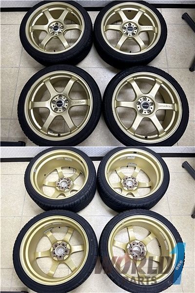 ☆鍛造☆プロドライブ GC-06H 18インチ 8J +43 PCD100 5H タイヤ付き4