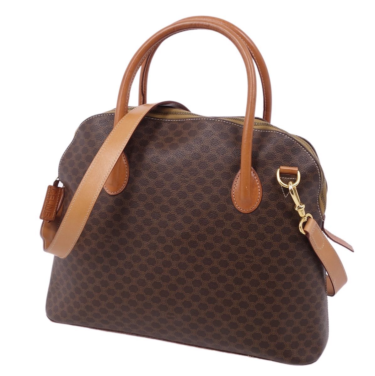 Vintage セリーヌ CELINE バッグ マカダム 2way ハンドバッグ