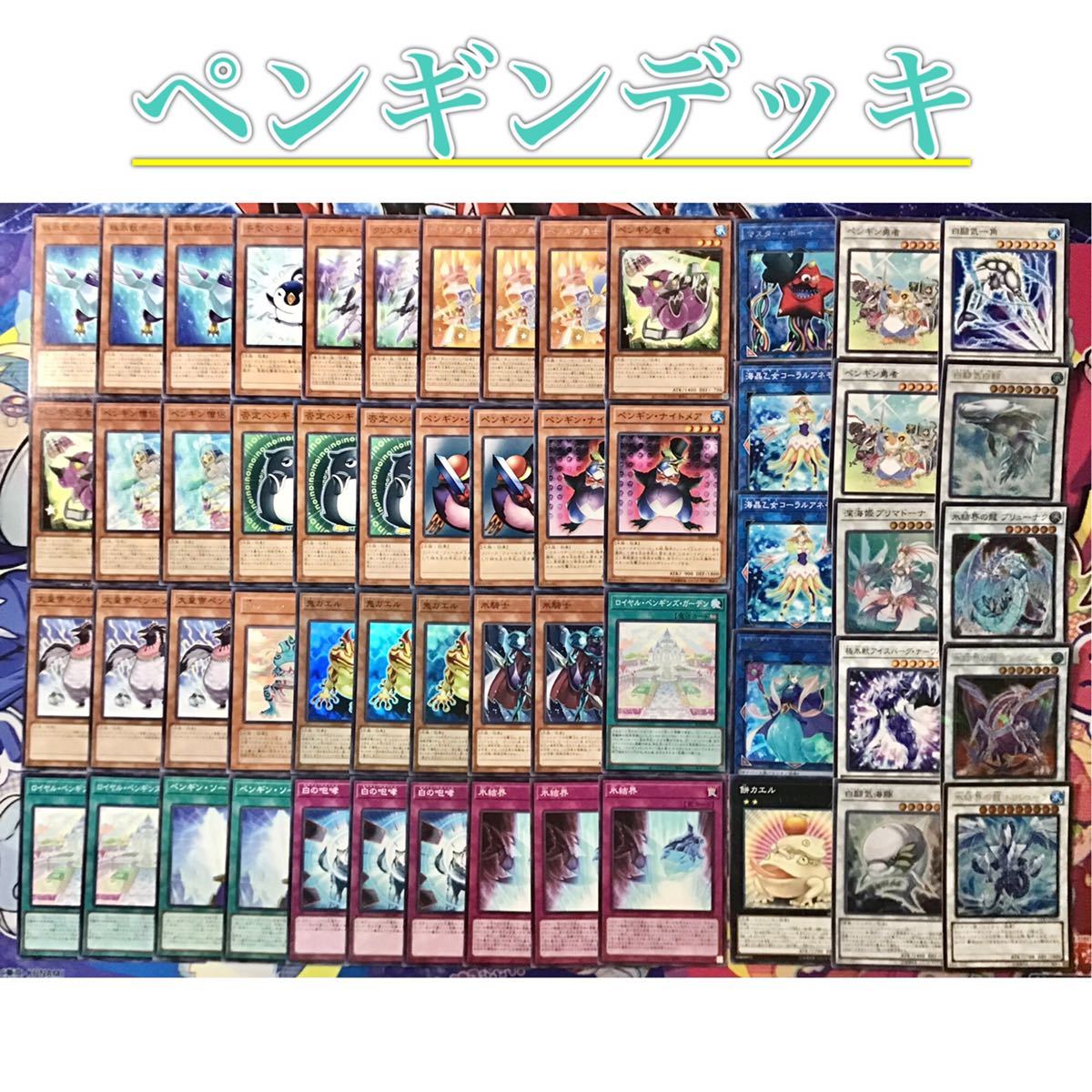 【国内正規総代理店アイテム】 本格構築【ペンギン】デッキ メイン&EX15&スリーブ まとめ売り 【国内正規総代理店アイテム】 本格構築【ペンギン】デッキ メイン&EX15&スリーブ まとめ売り