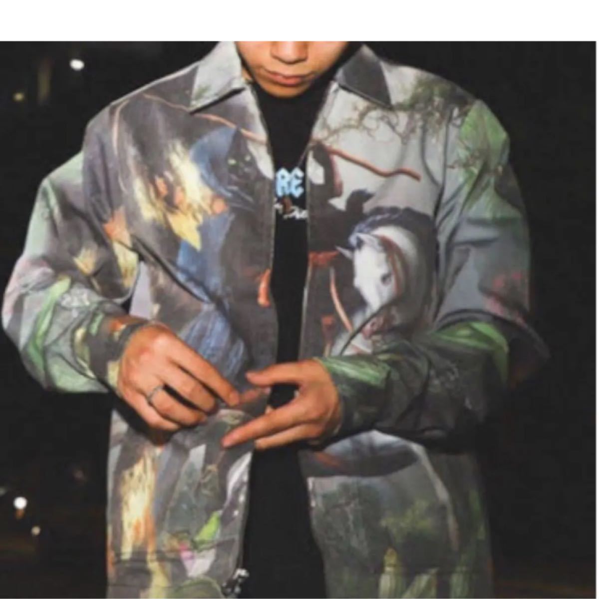 RIPNDIP Fire & Desire Denim Coach Jacket XL リップンディップ ...