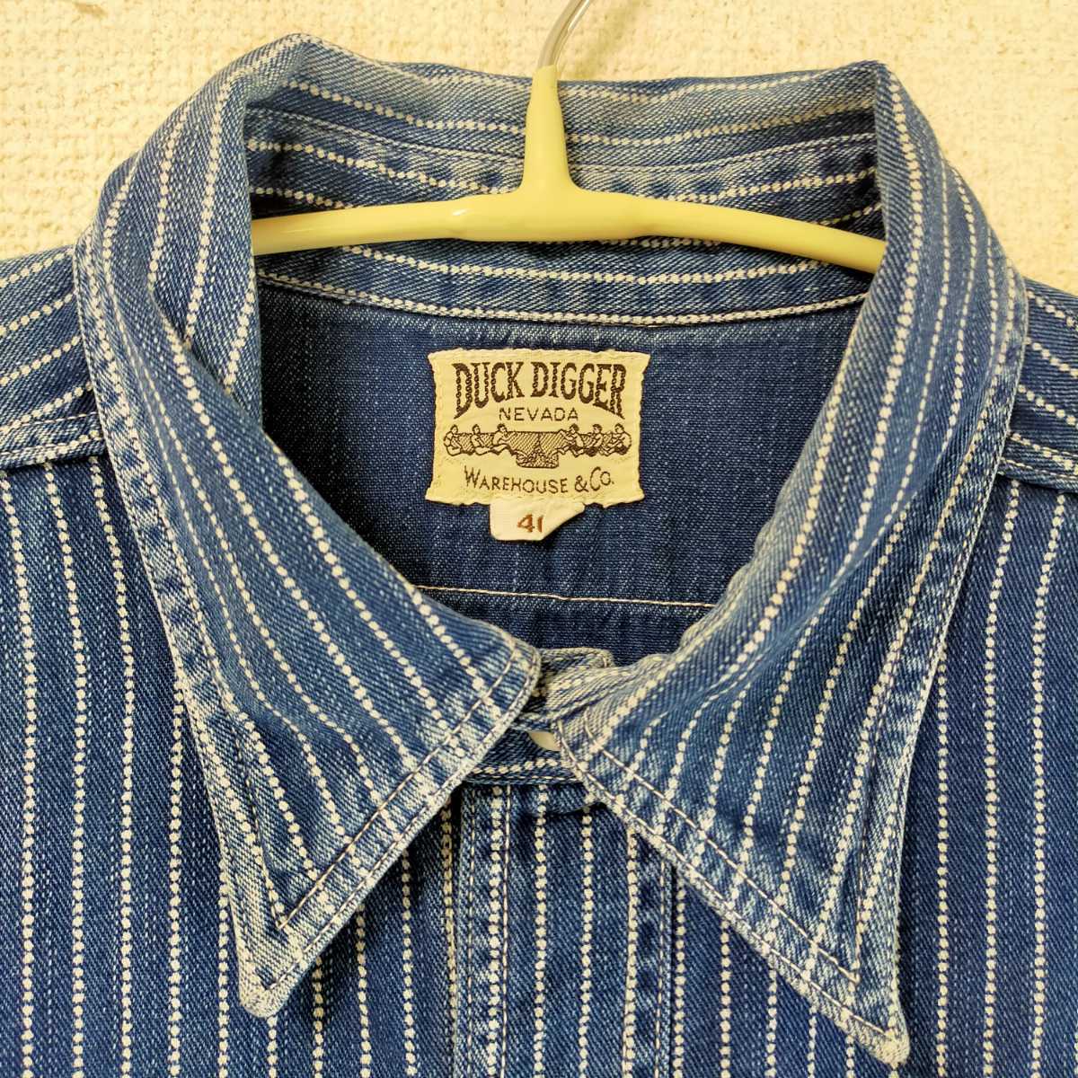 WAREHOUSE ウエアハウス DUCK DIGGER ウォバッシュ ストライプ WAREHOUSE ウエアハウス DUCK DIGGER ウォバッシュ ストライプ