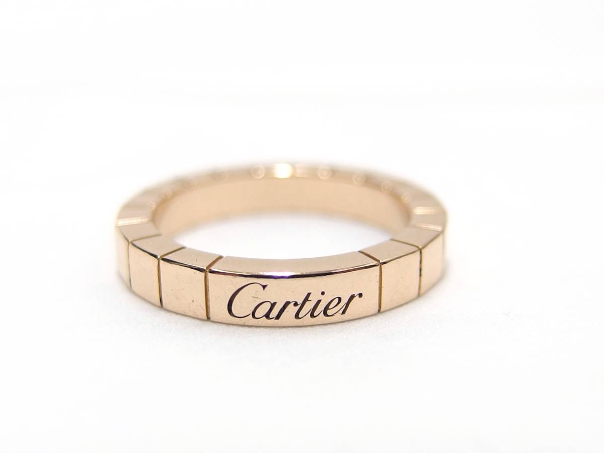 信頼 Cartier カルティエ ラニエール 750YG リング 約8.5～9号 ＃49