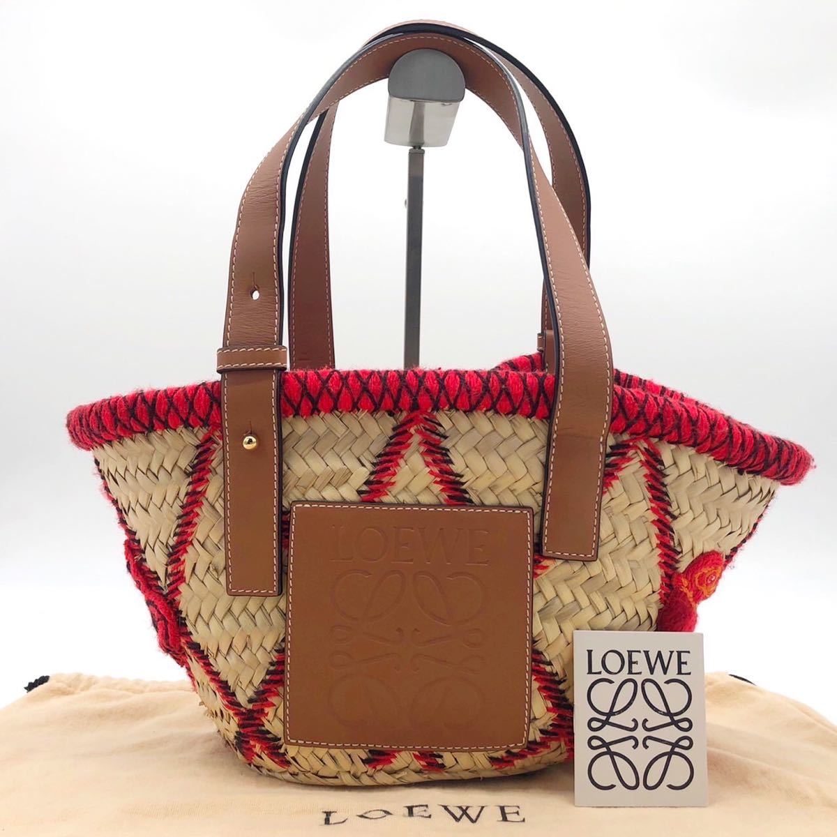 LOEWE かごバッグ アナグラム ハンドバッグ トートバッグ-