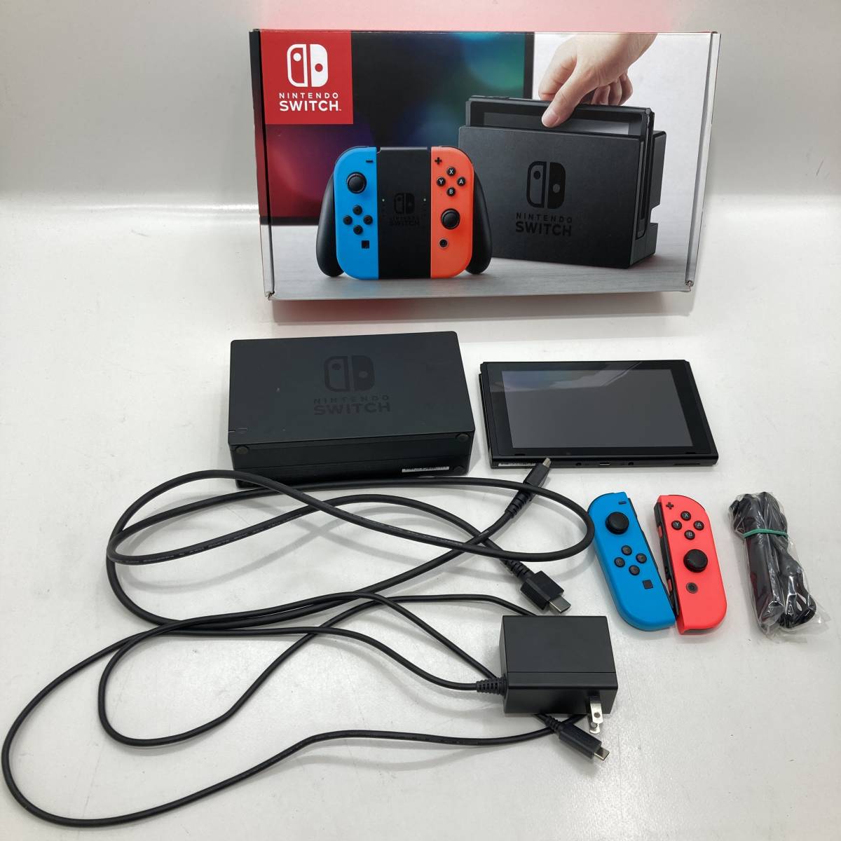 1円～】Nintendo Switch 本体 Joy-Con (L)ネオンブルー(R)ネオンレッド