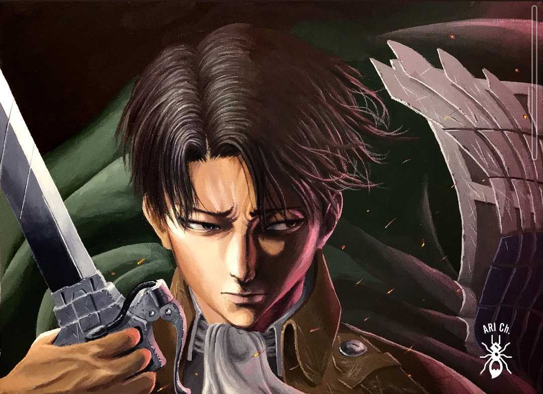 正規品直輸入】 某YouTuber様世界に1枚 リアルイラスト 進撃の巨人