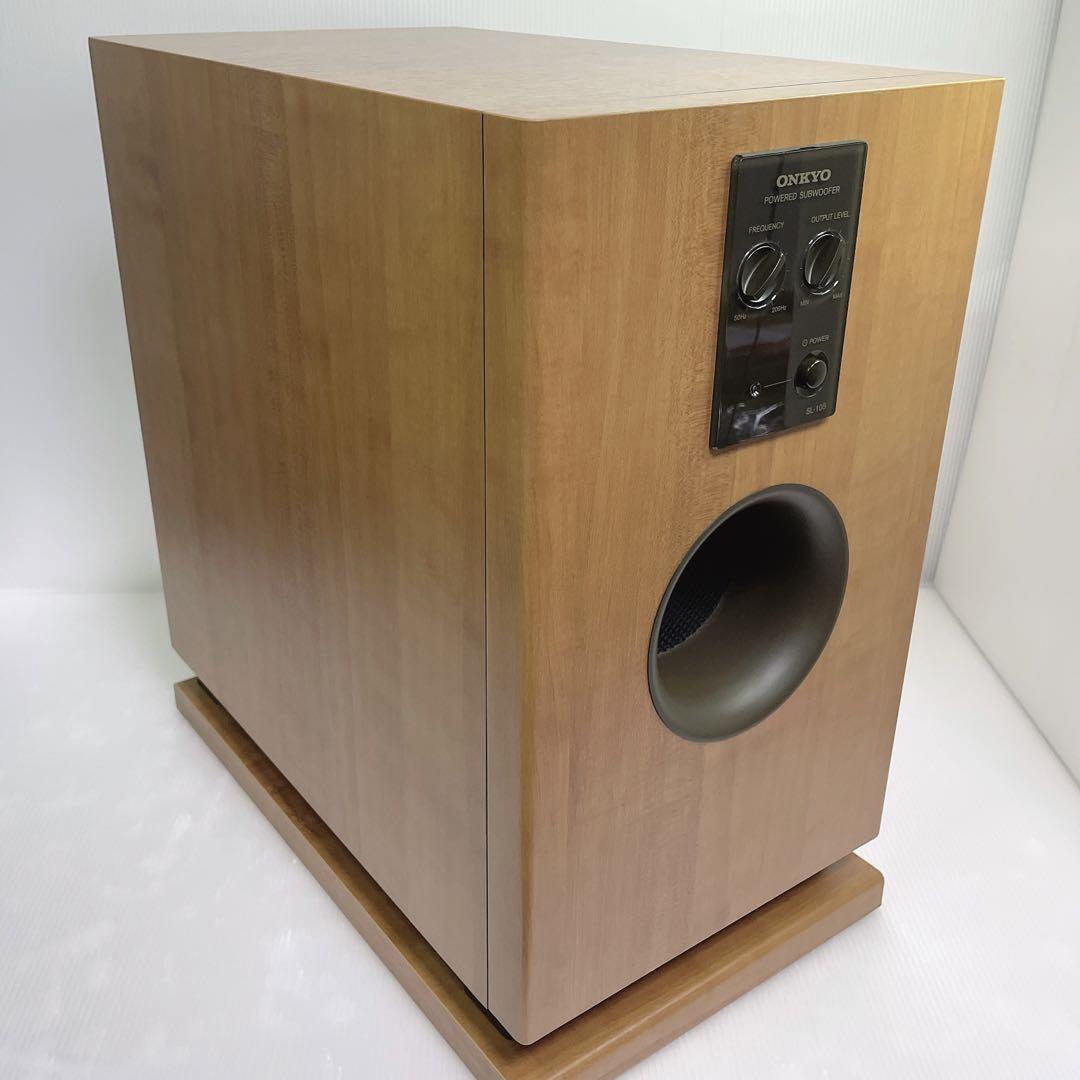 ONKYO オンキョー アンプ内蔵 サブウーファー SL-105 - アンプ