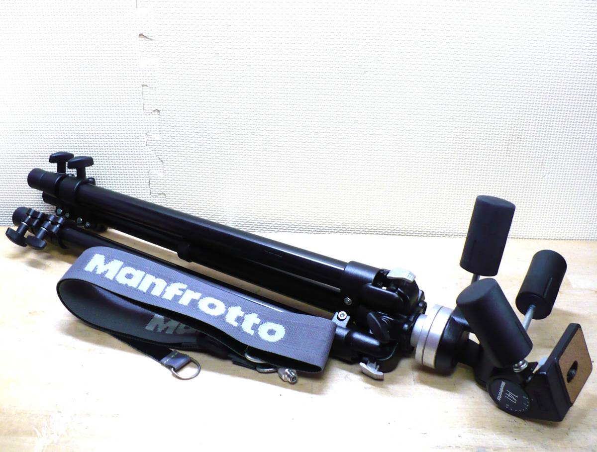 ★Manfrotto(マンフロット)◆PROFESSIONAL TRIPOD 190B (Serial 190B/HK24) + 141●プロ用・三脚+雲台◆カメラ、光学機器