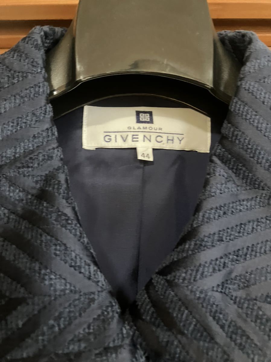 メ3338 未使用　ジバンシー GIVENCHY コートネイビー日本製44_画像3