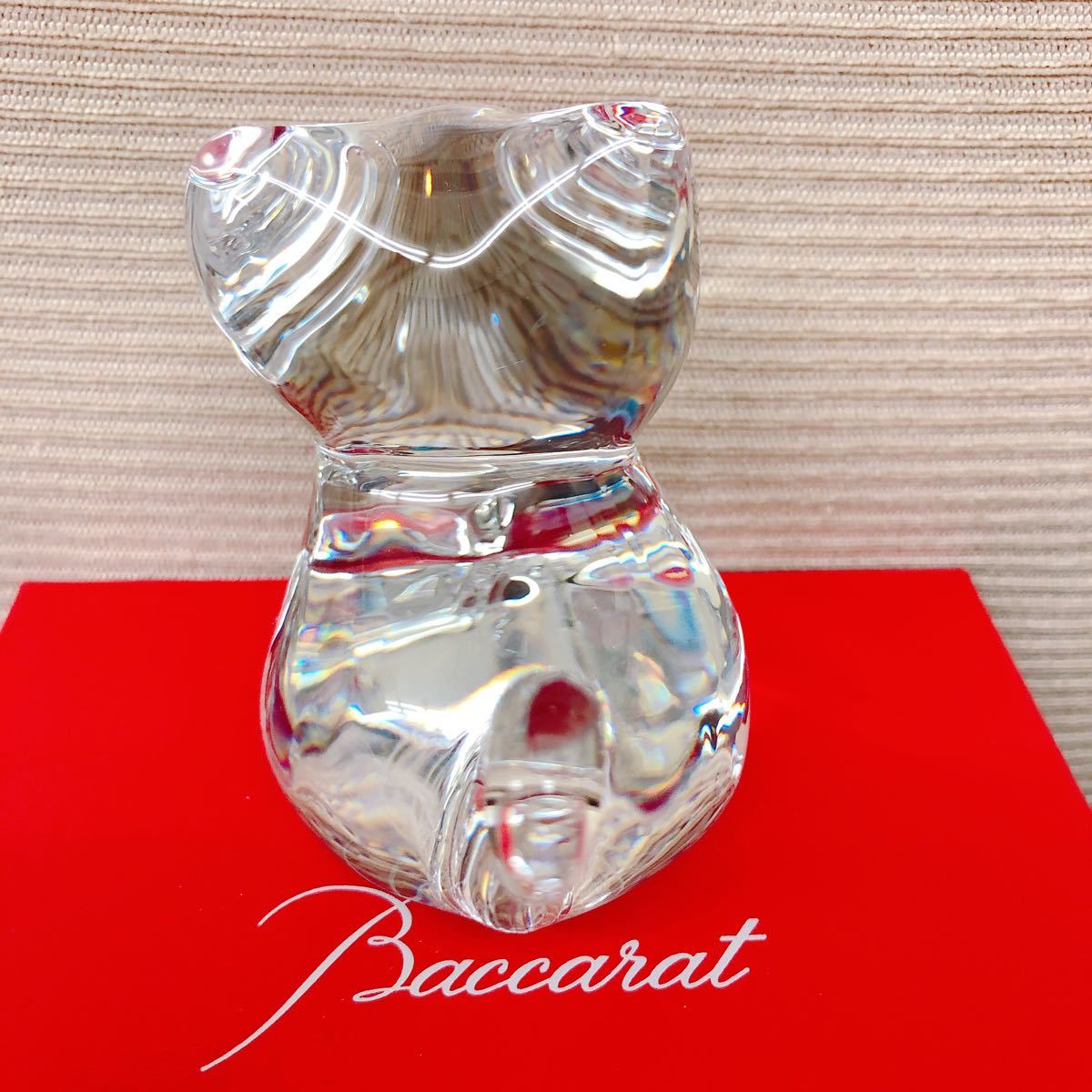 バカラ Baccarat クリスタルガラス ミニマルズ キャット 猫 ねこ