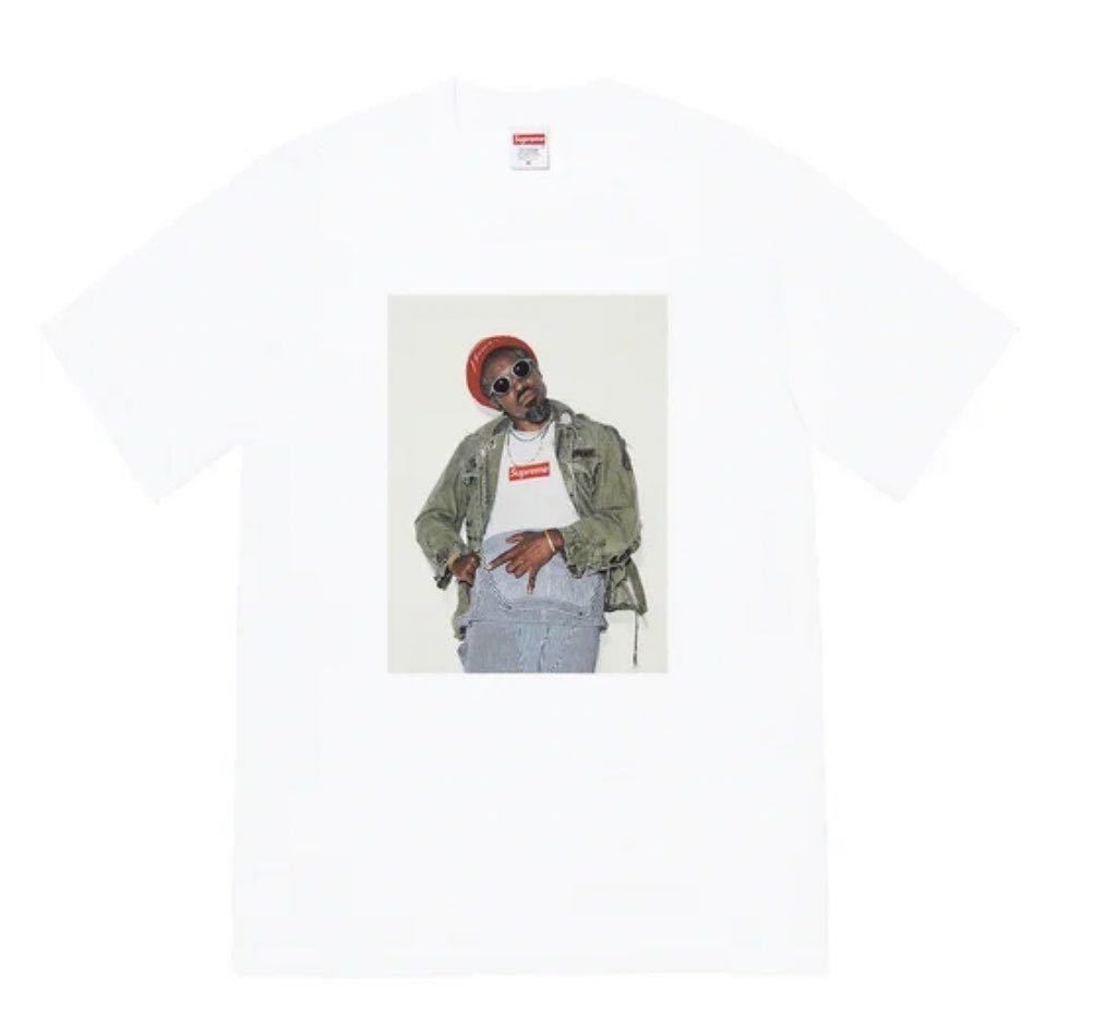 新品Supreme Andr 3000 Tee white 白 シュプリーム アンドレ アンドレ3000 アンドレT フォトT ボックスロゴ　boxlogo andre