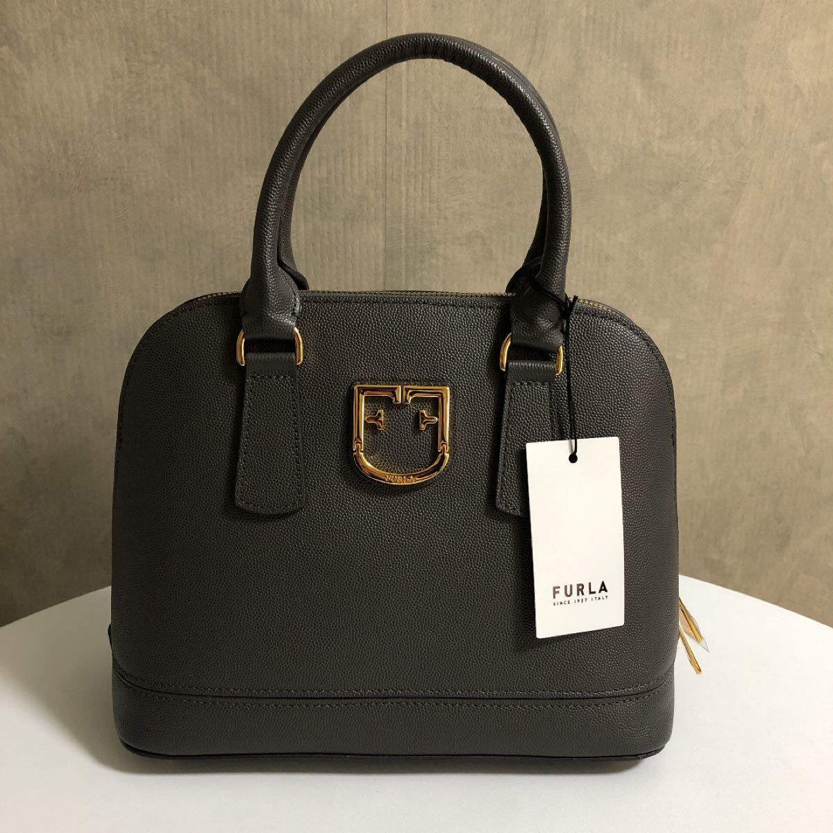 FURLAフルラ ハンドバッグ ショルダーバッグ グレー