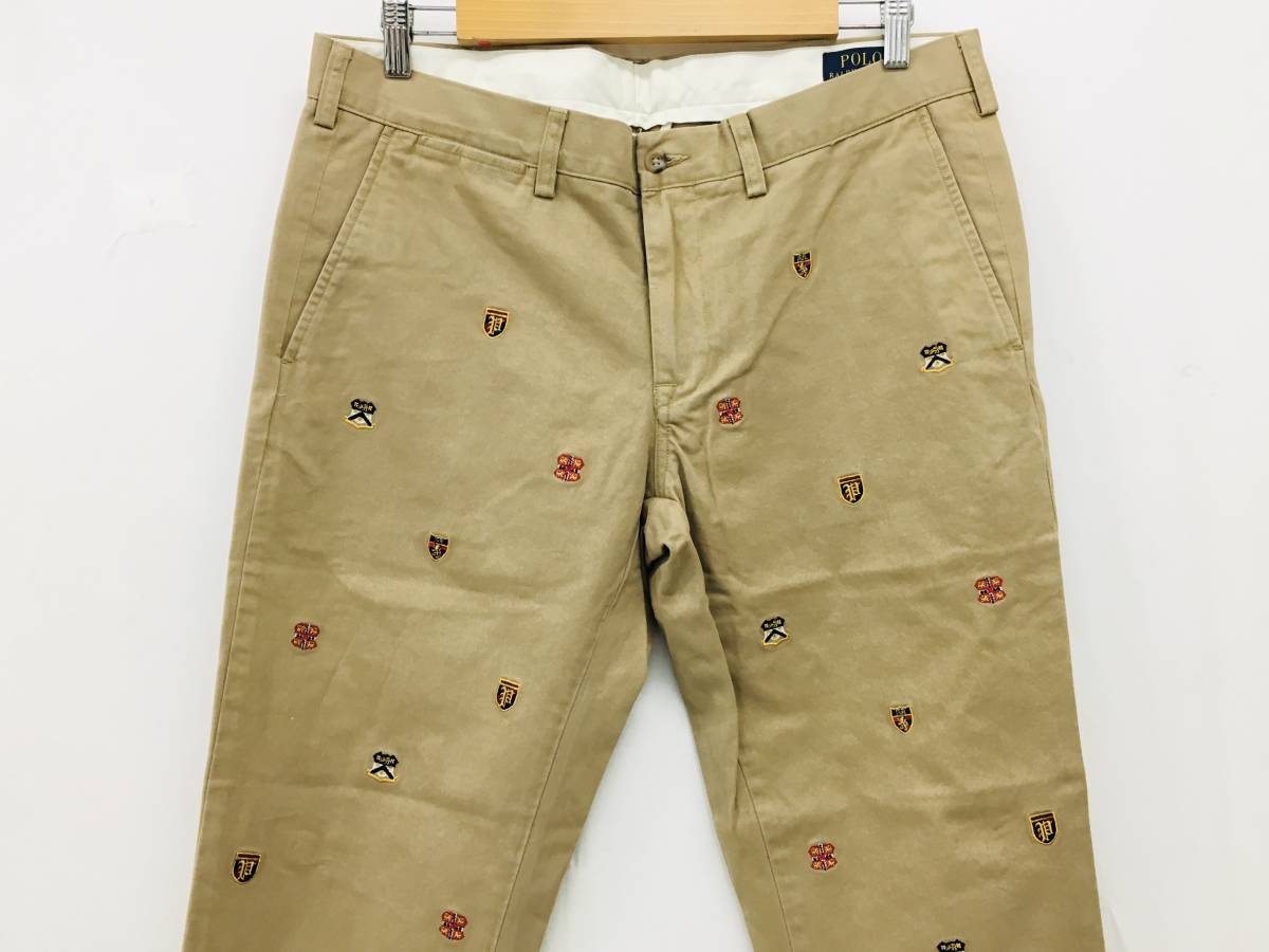 T9/302 POLO RALPH LAUREN ポロ ラルフローレン 総柄 チノパン パンツ