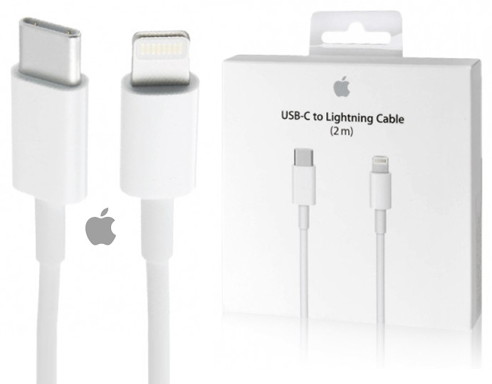 ライトニングケーブル USB-Cケーブル Lightning-USB-Cケーブル 2m iPhone/iPad/iPod対応ケーブル アップル( Apple)純正品 MKQ42AM/A｜PayPayフリマ