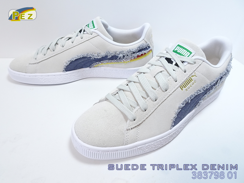 ■PUMA■ スウェード TRIPLEX DENIM(26.5cm) ■WHT■383798 01