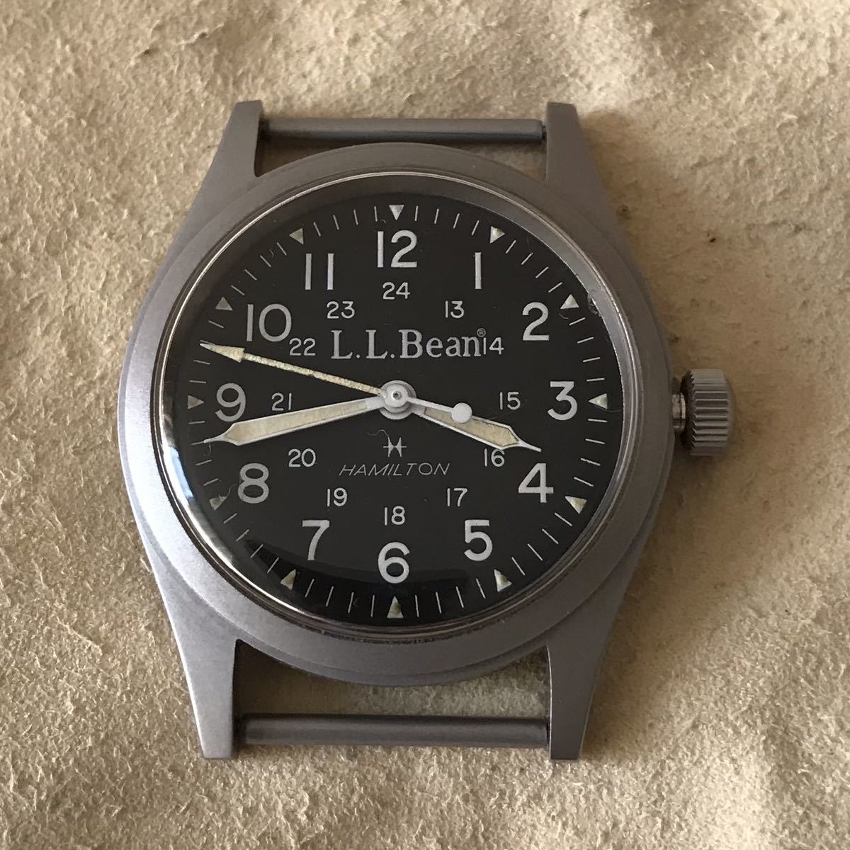 希少美品 L.L. bean×ハミルトン クオーツ腕時計 ビンテージ