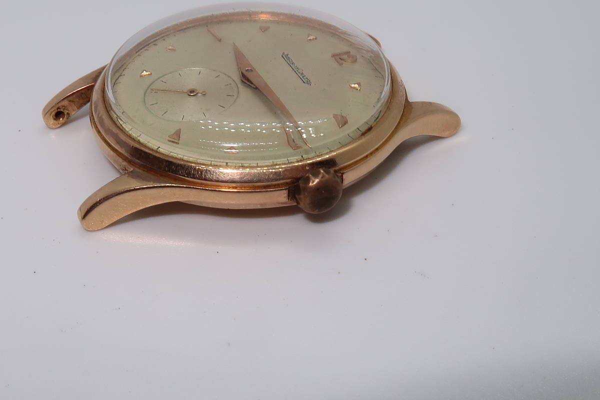 ■□JAEGER-LECOULTRE ジャガー・ルクルト K18 手巻き スモセコ メンズ 腕時計□■の画像3