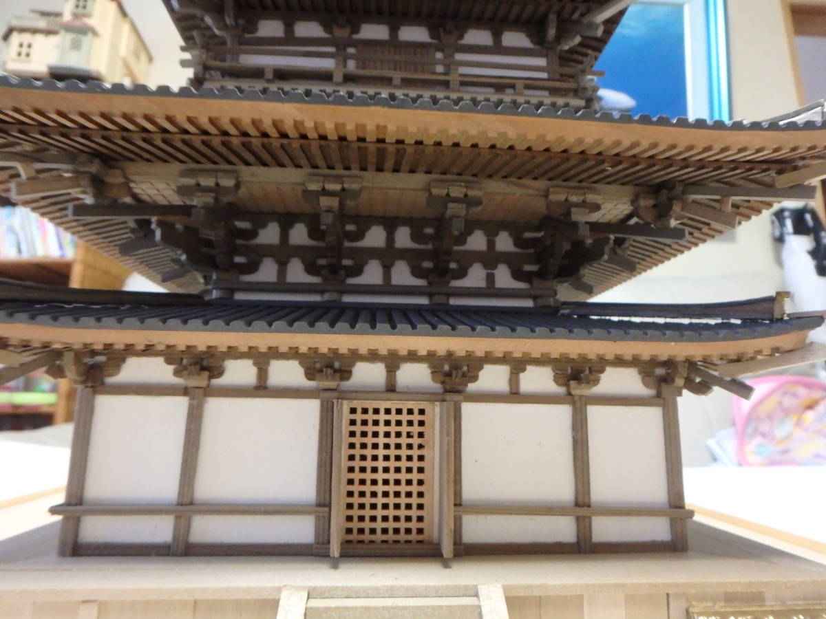 日本で最も美しい塔 1/70 薬師寺東棟 完成作品 アクリルケース 日本で最も美しい塔 1/70 薬師寺東棟 完成作品 アクリルケース